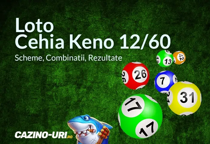 loto cehia keno 12 60 scheme, combinatii, rezultate