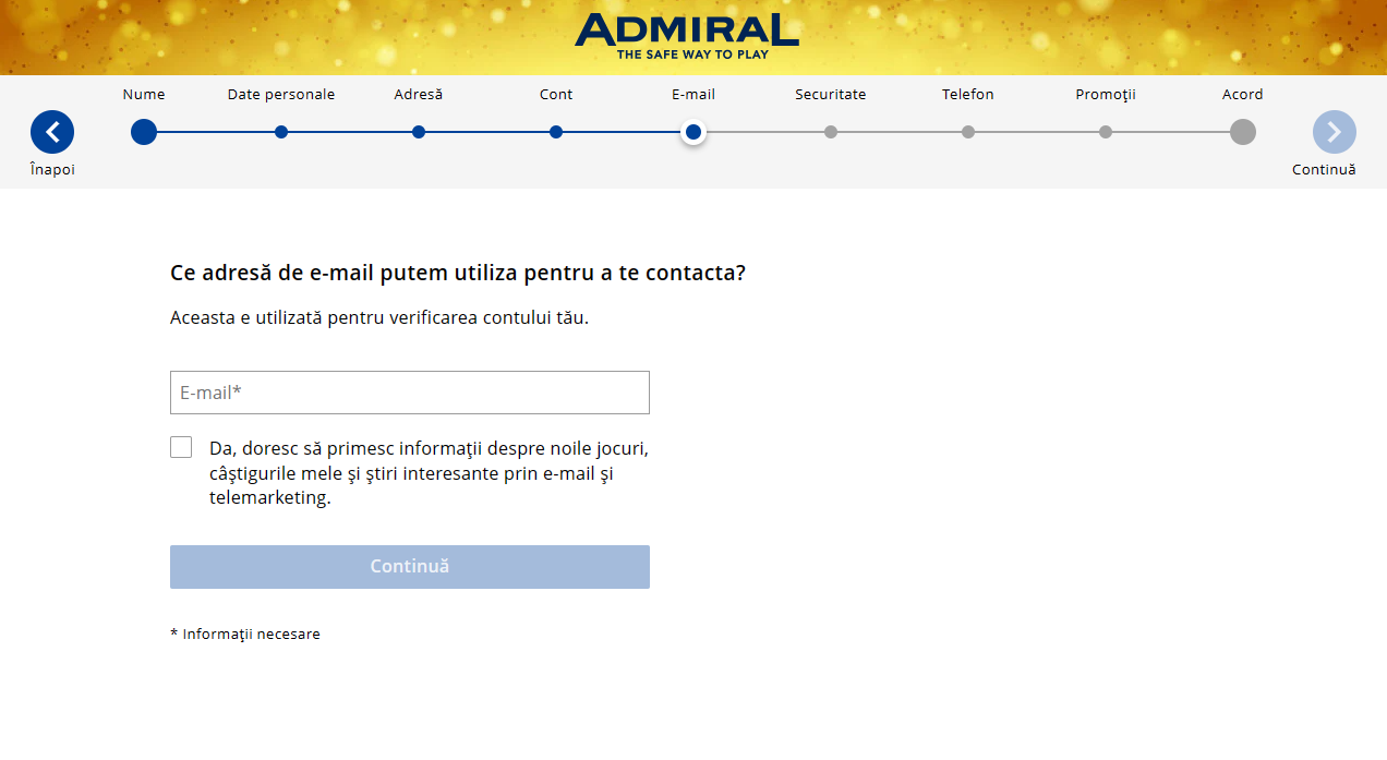 admiral cont nou