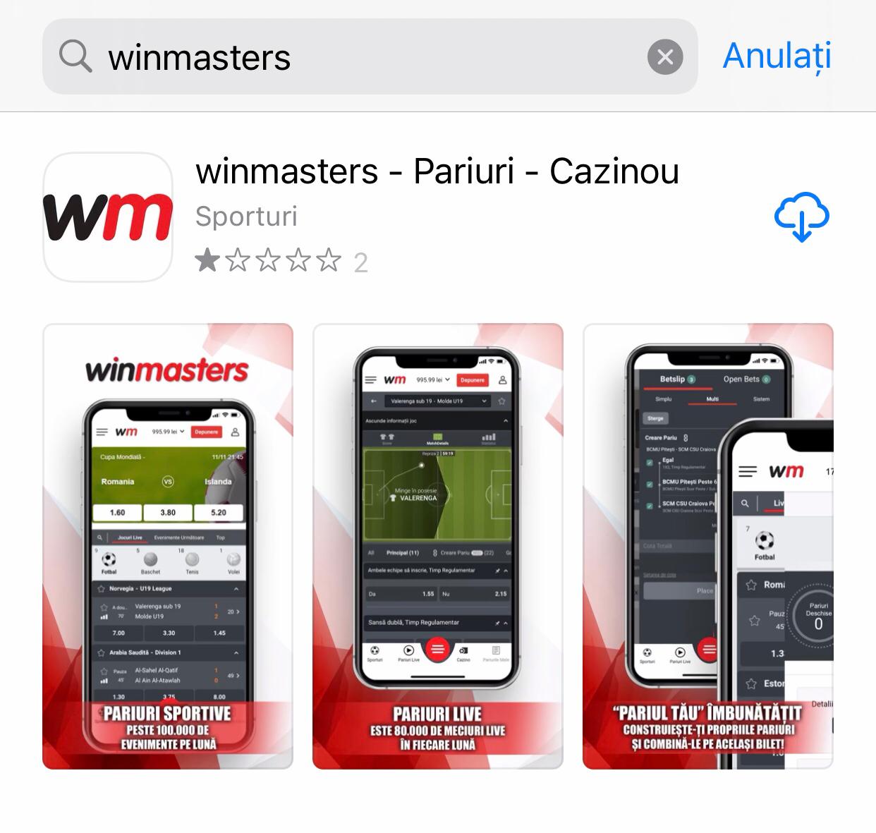 aplicatie winmasters