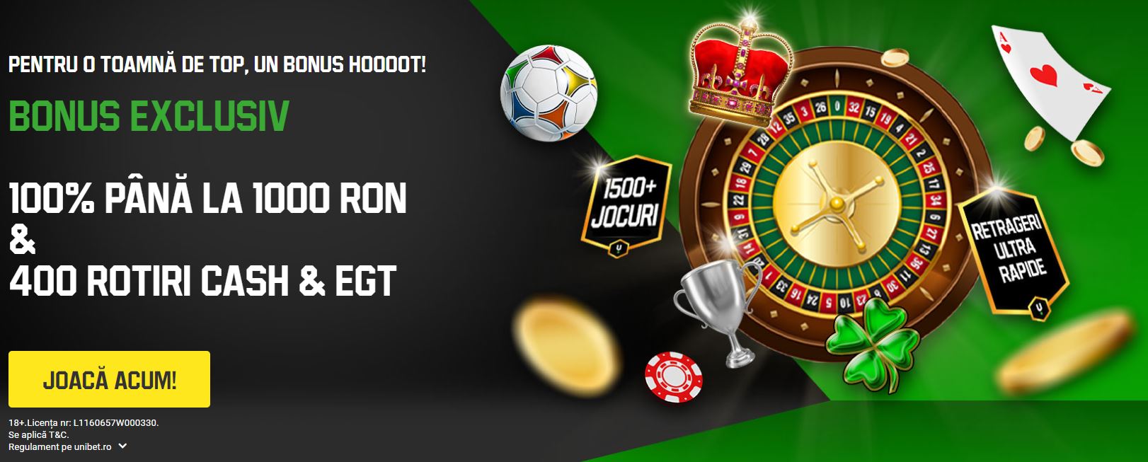 unibet bonus fara rulaj