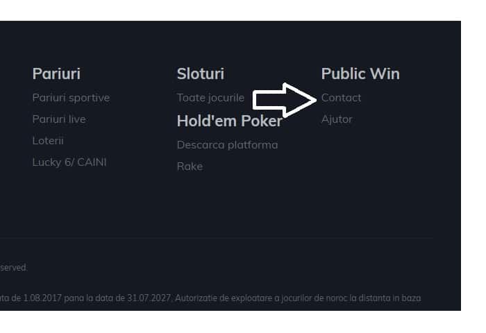 contact publicwin casino